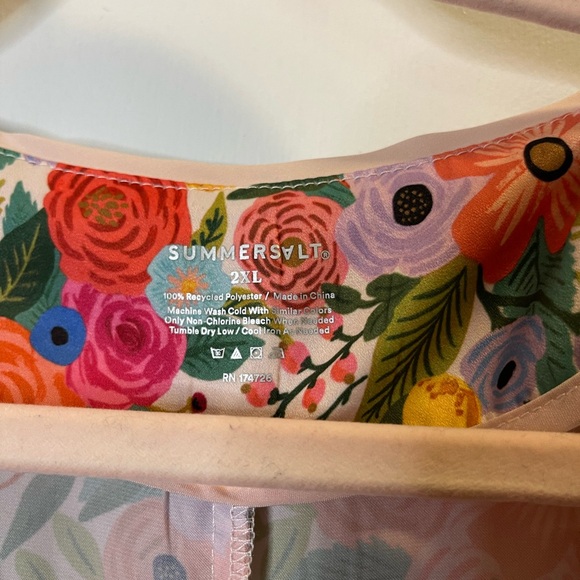 Summersalt Rifle Paper Co / cloud 9 garden party / sleep shirt / recycled / 2XL - Picture 6 of 10